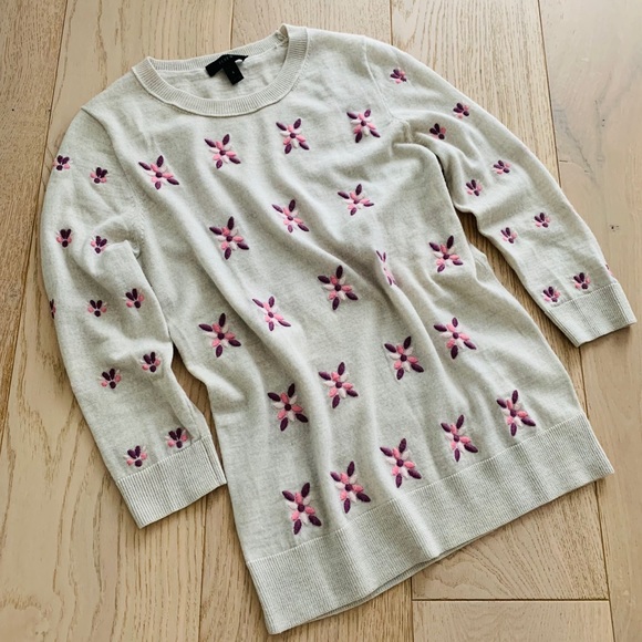 Jcrew Tippi Sweater with Embroidered Details - Picture 2 of 11